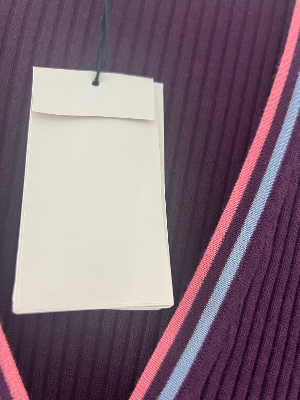 Gabriela Hearst Plum Ribbed Button-Front Mini Dress - Picture 7 of 12